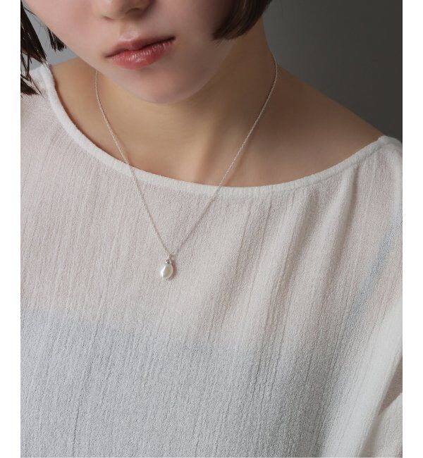 Spick and Span「《WEB限定》【SAMH by LILAS】 ケシパールネックレス SV」|ネックレス|