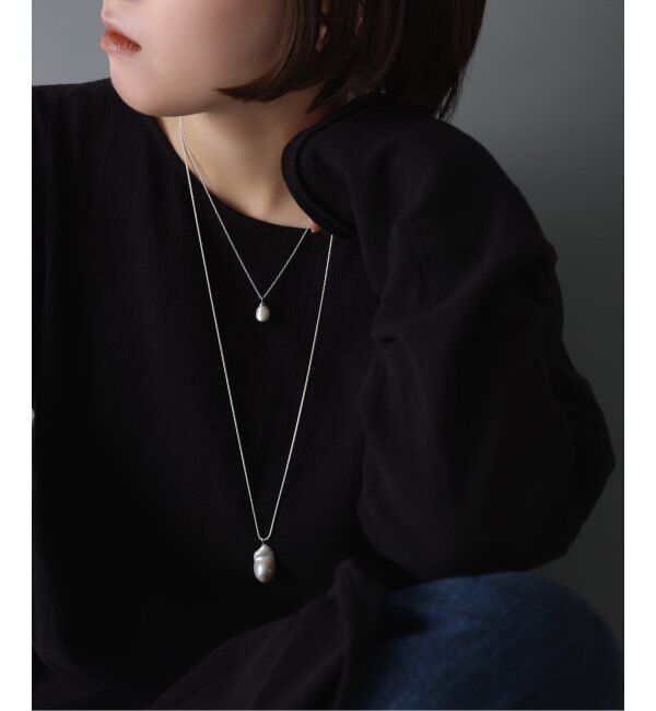 Spick and Span「《WEB限定》【SAMH by LILAS】 ケシパールネックレス SV」|ネックレス|