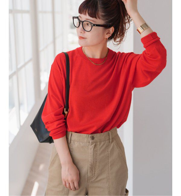 Spick and Span「《手洗い可 / 追加》18G クルーネックプルオーバー」|ニット・セーター|