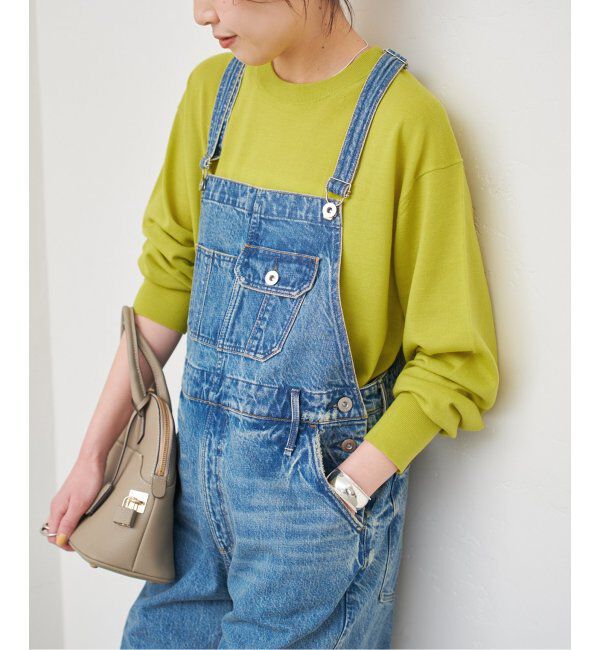 Spick and Span「《手洗い可 / 追加》18G クルーネックプルオーバー」|ニット・セーター|イエロー A