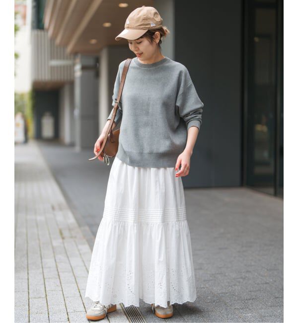 Spick and Span「《WEB限定》2WAYスナップボタンロゴニット」|カーディガン|