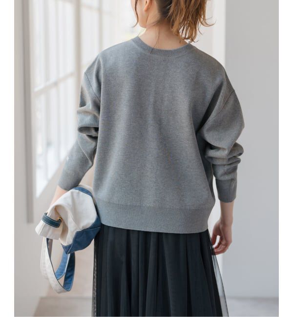 Spick and Span「《WEB限定》2WAYスナップボタンロゴニット」|カーディガン|