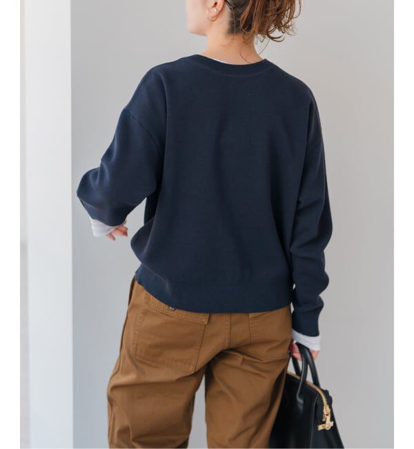 Spick and Span「《WEB限定》2WAYスナップボタンロゴニット」|カーディガン|