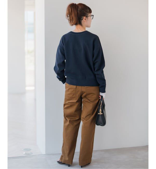 Spick and Span「《WEB限定》2WAYスナップボタンロゴニット」|カーディガン|