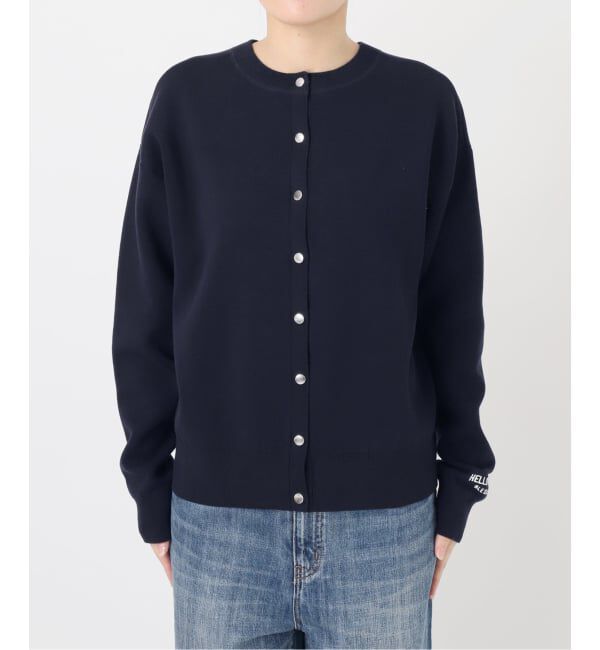 Spick and Span「《WEB限定》2WAYスナップボタンロゴニット」|カーディガン|