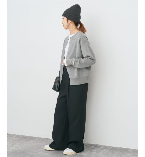 Spick and Span「《WEB限定》2WAYスナップボタンロゴニット」|カーディガン|