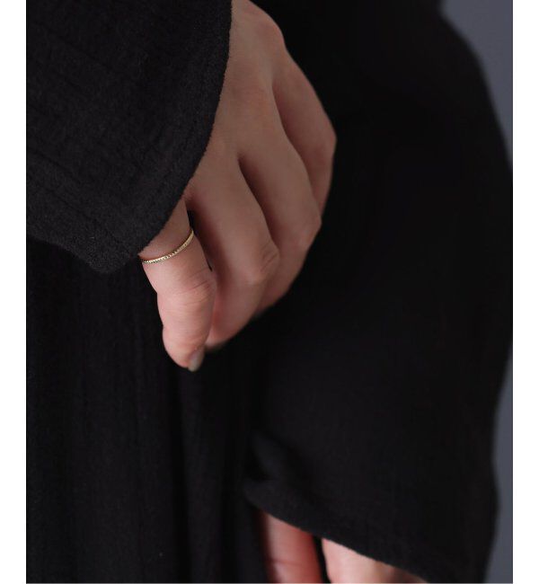 Lilas by Spick&Span「スタッズピンキーリング K10」|リング|