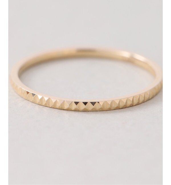 Lilas by Spick&Span「スタッズピンキーリング K10」|リング|