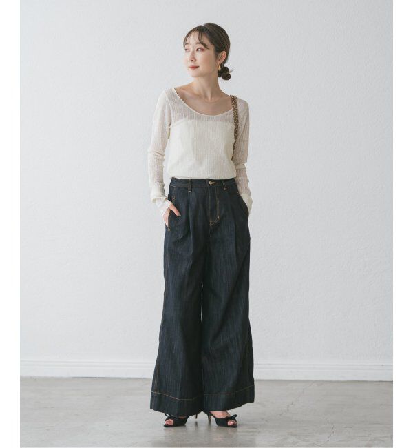 NOBLE「チャームシアーレースプルオーバー」|Tシャツ・カットソー|