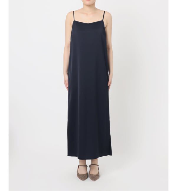 NOBLE「【洗える】ルナサテンコンフォートキャミワンピース」|ワンピース|