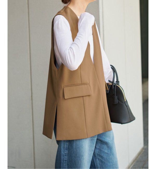 Spick and Span「TWカルゼVネックベスト」|その他|