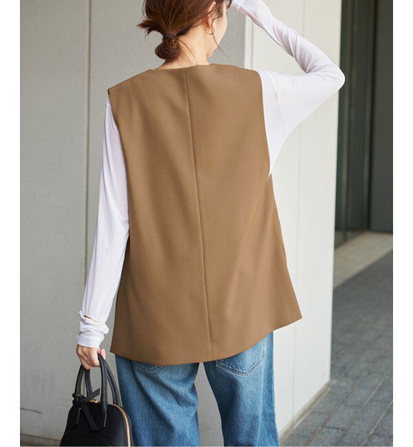 Spick and Span「TWカルゼVネックベスト」|その他|