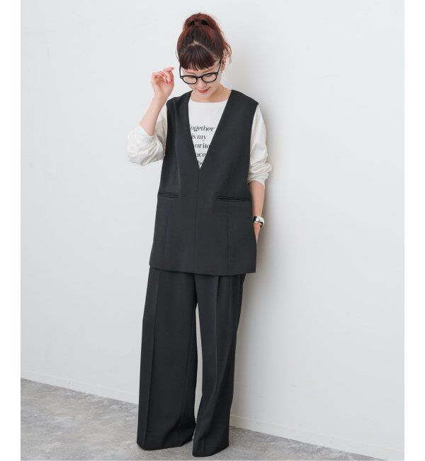 Spick and Span「TWカルゼVネックベスト」|その他|