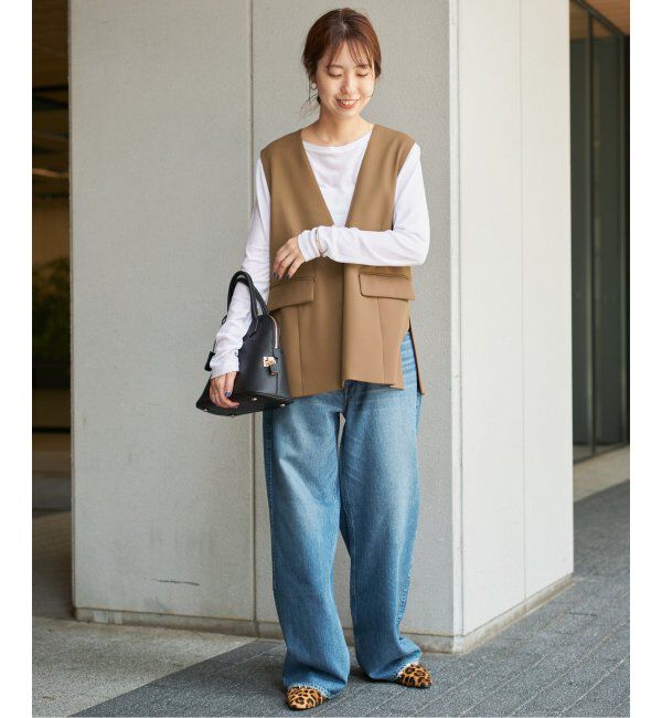 Spick and Span「TWカルゼVネックベスト」|その他|