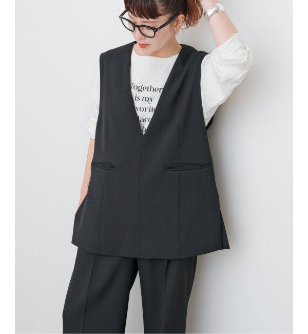 Spick and Span「TWカルゼVネックベスト」|その他|