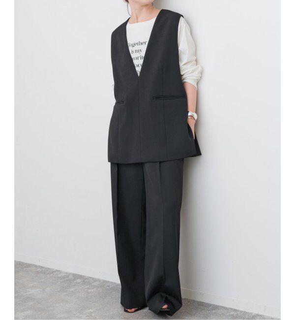 Spick and Span「TWカルゼVネックベスト」|その他|