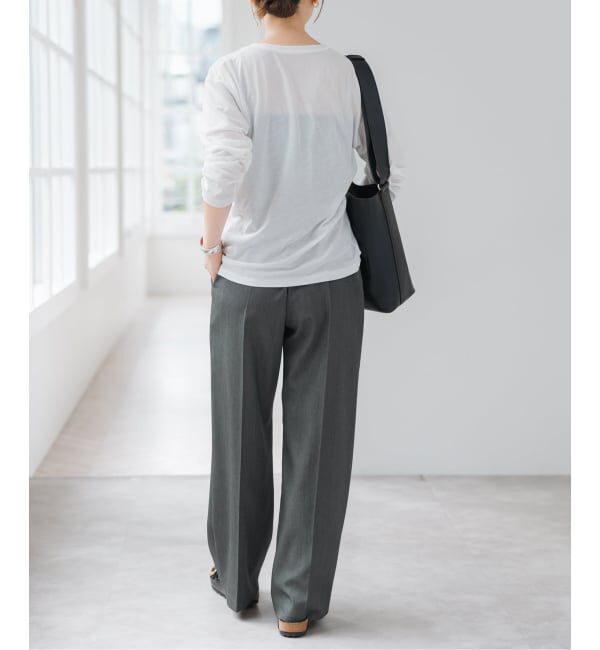 Spick and Span「《手洗い可》P/Wイージースラックスパンツ」|スラックス|