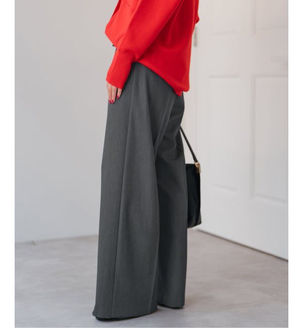 Spick and Span「《手洗い可》P/Wイージースラックスパンツ」|スラックス|