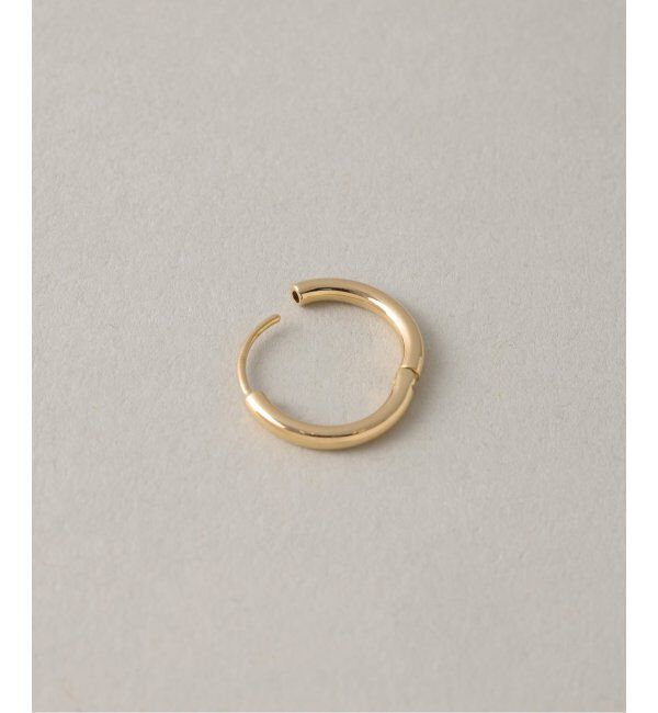 Lilas by Spick&Span「ハーフオープンフープピアスS K18(両耳)」|ピアス|