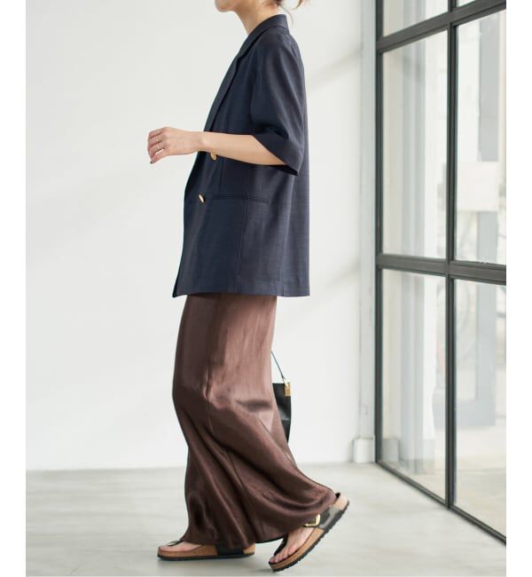 Spick and Span「《一部店舗+WEB限定 / 追加2》ドライクロスハーフスリーブジャケット」|テーラードジャケット|