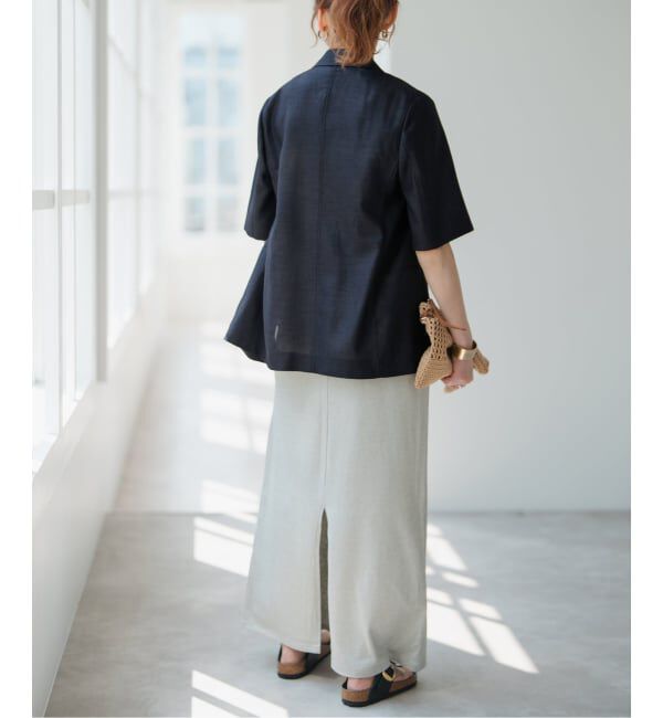 Spick and Span「《一部店舗+WEB限定 / 追加2》ドライクロスハーフスリーブジャケット」|テーラードジャケット|