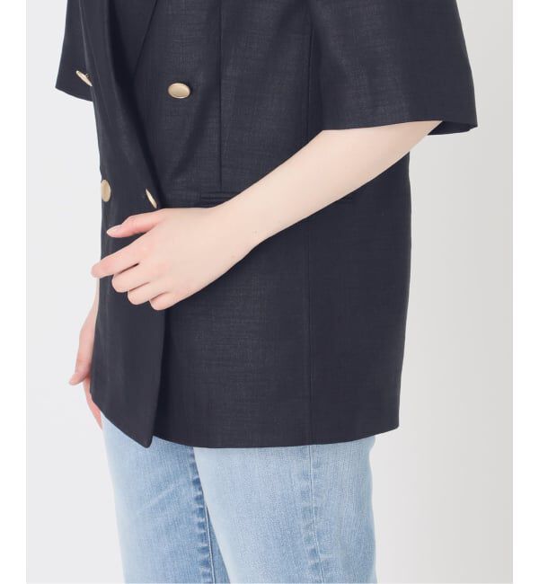 Spick and Span「《一部店舗+WEB限定 / 追加2》ドライクロスハーフスリーブジャケット」|テーラードジャケット|