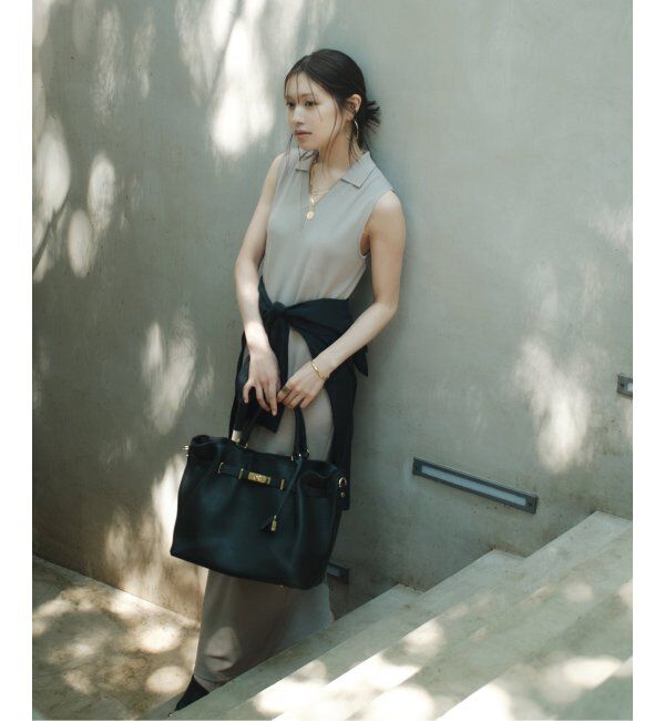 NOBLE「【NOBLE&times;L'AUBE BLANC】ミラノリブジャージワンピース」|ワンピース|