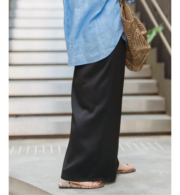Spick and Span「《追加》サテンイージースカート」|スカート|