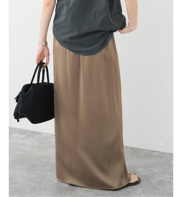 Spick and Span「《追加》サテンイージースカート」|スカート|