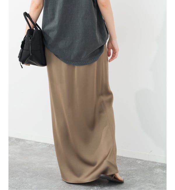 Spick and Span「《追加》サテンイージースカート」|スカート|