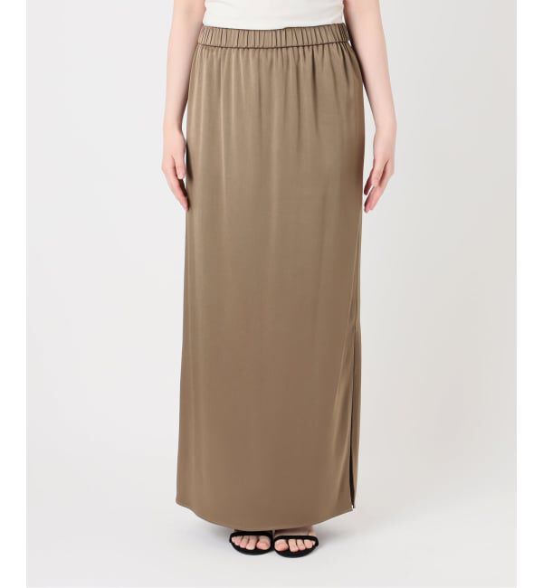 Spick and Span「《追加》サテンイージースカート」|スカート|