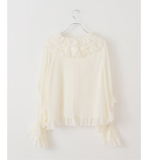 NOBLE「VENIT/ヴェニット RUFFLE CREPE」|シャツ・ブラウス|