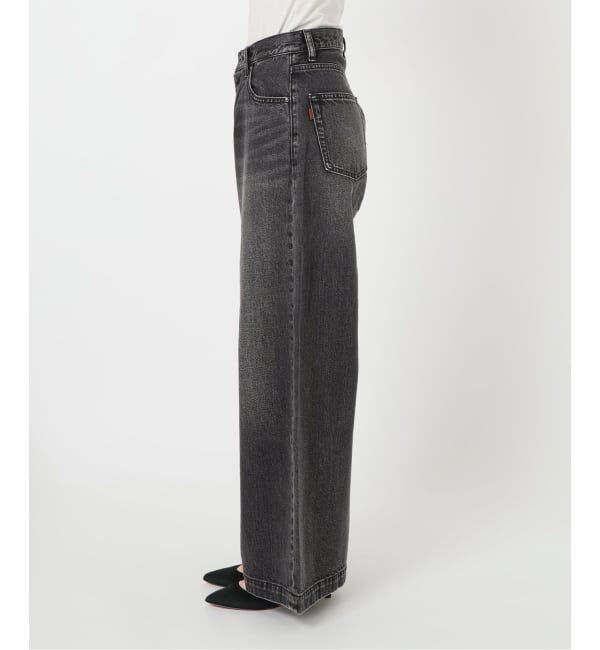 Spick and Span「5 1/2 BAGGY DENIM (Black）」|デニム|