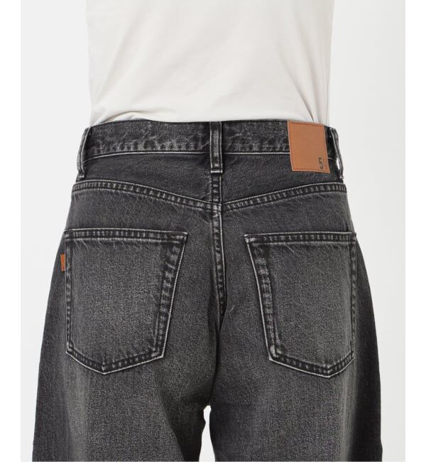 Spick and Span「5 1/2 BAGGY DENIM (Black）」|デニム|
