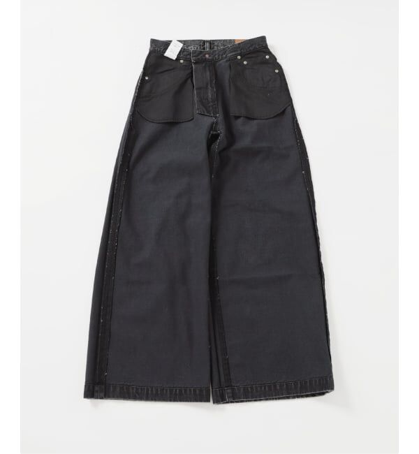 Spick and Span「5 1/2 BAGGY DENIM (Black）」|デニム|