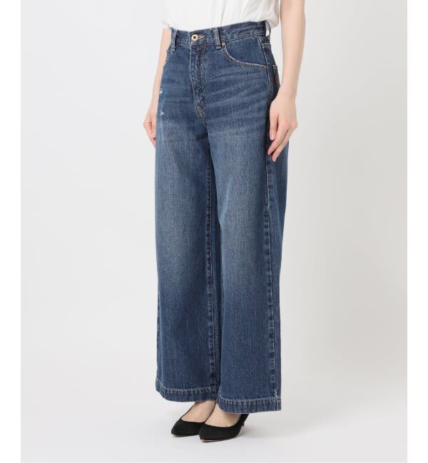 Spick and Span「5 1/2 BAGGY DENIM (Black）」|デニム|