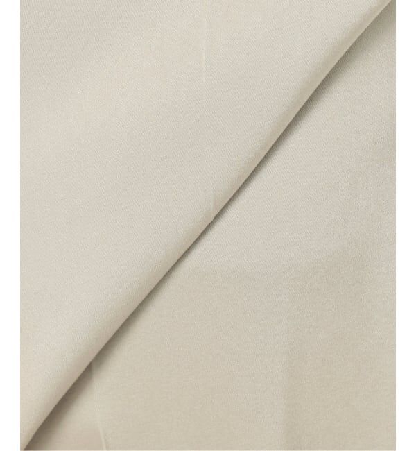 NOBLE「《追加》【洗える】ルナサテンベルテッドパンツ」|スラックス|