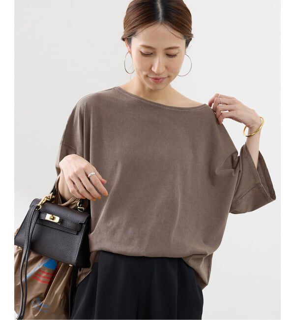 FRAMeWORK「ドライタッチ加工SS-Tee」|Tシャツ・カットソー|ブラウン