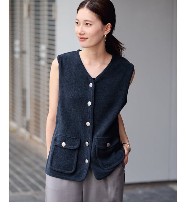 FRAMeWORK「メタルボタンベスト」|ベスト・ジレ|