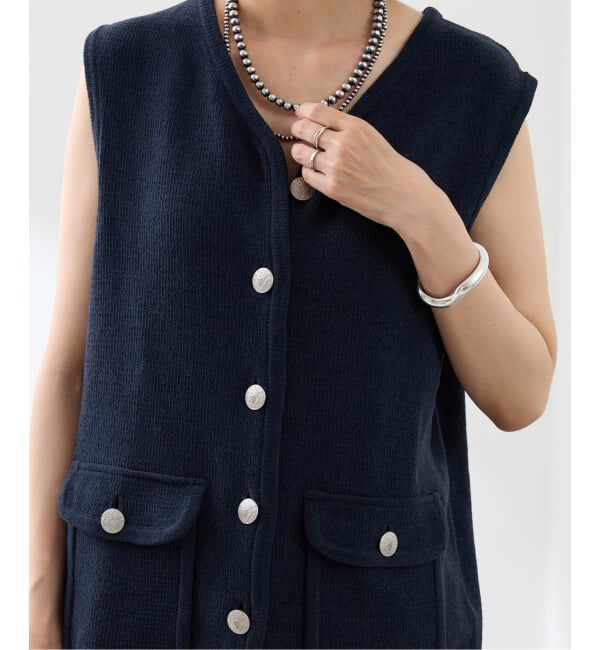 FRAMeWORK「メタルボタンベスト」|ベスト・ジレ|