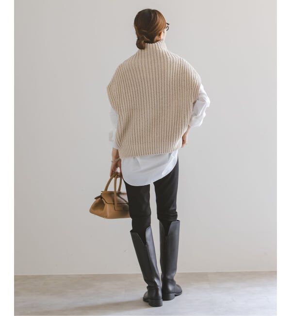 NOBLE「《追加》3G片畦ハイネックベスト」|ベスト・ジレ|