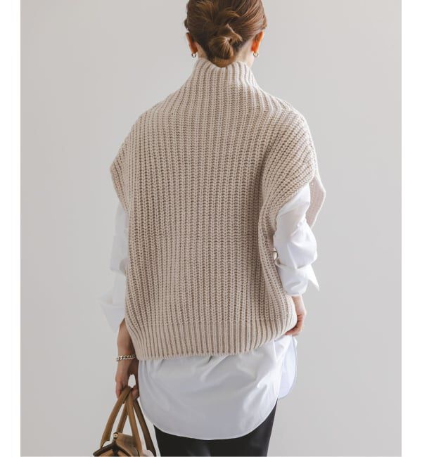 NOBLE「《追加》3G片畦ハイネックベスト」|ベスト・ジレ|