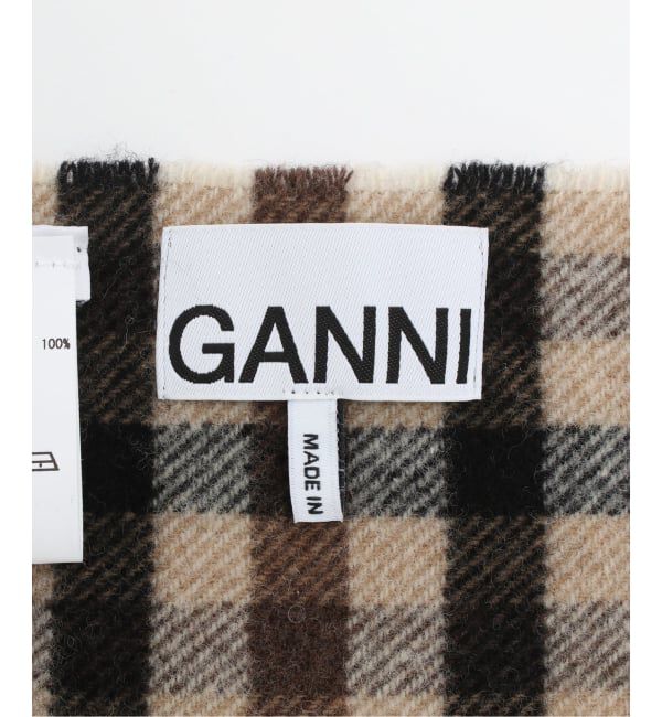 U by SPICK&SPAN「GANNI/ガニー Graphic Wool Scarf」|マフラー|