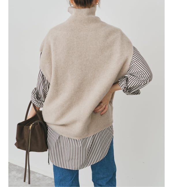 Spick and Span「オフタートルニットベスト」|ベスト・ジレ|