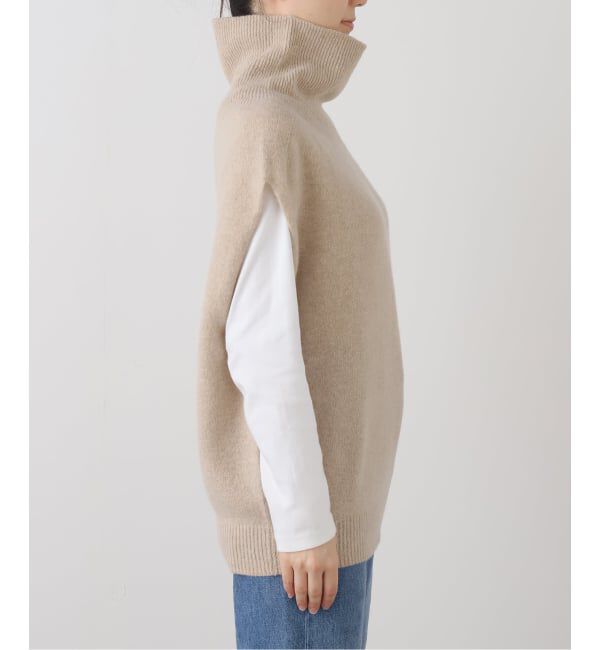 Spick and Span「オフタートルニットベスト」|ベスト・ジレ|