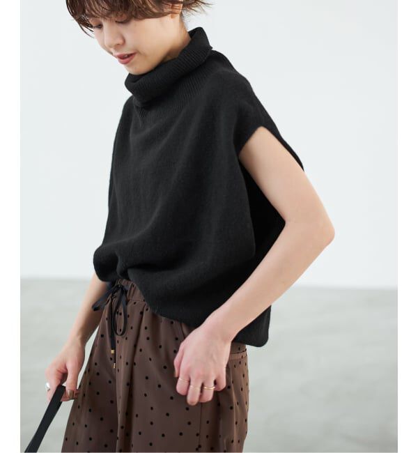 Spick and Span「オフタートルニットベスト」|ベスト・ジレ|