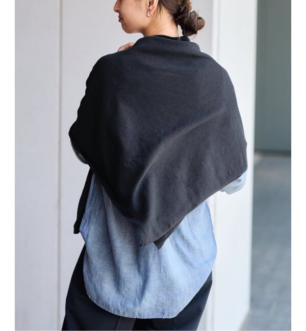 FRAMeWORK「THROW/スロー コットンカシミヤスクエアショール」|ストール|