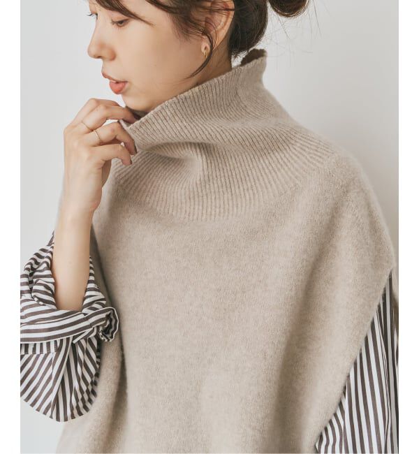 Spick and Span「《WEB限定 / 追加》オフタートルニットベスト」|ベスト・ジレ|