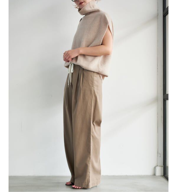 Spick and Span「《WEB限定 / 追加》オフタートルニットベスト」|ベスト・ジレ|