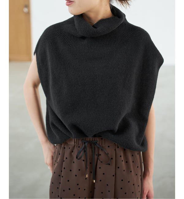 Spick and Span「《WEB限定 / 追加》オフタートルニットベスト」|ベスト・ジレ|